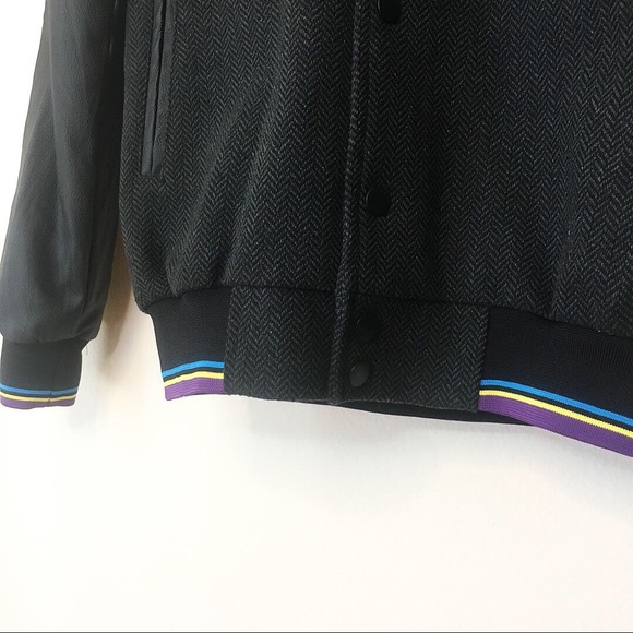 Kr3w MULTI COLOR Varsity Leather Jacket - Picture 4 of 13